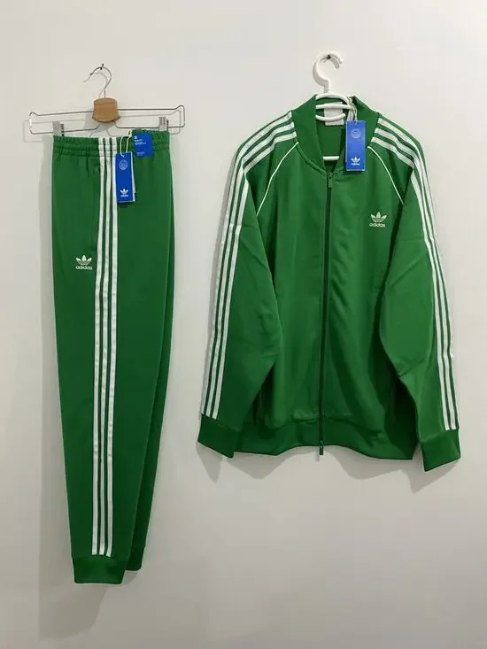 Adidas Originals Classics Superstar Tracksuit Green White Size XL