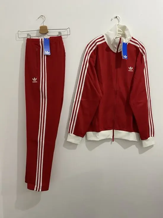 Adidas Originals Classics Beckenbauer Tracksuit Better Scarlet White Size 2XL