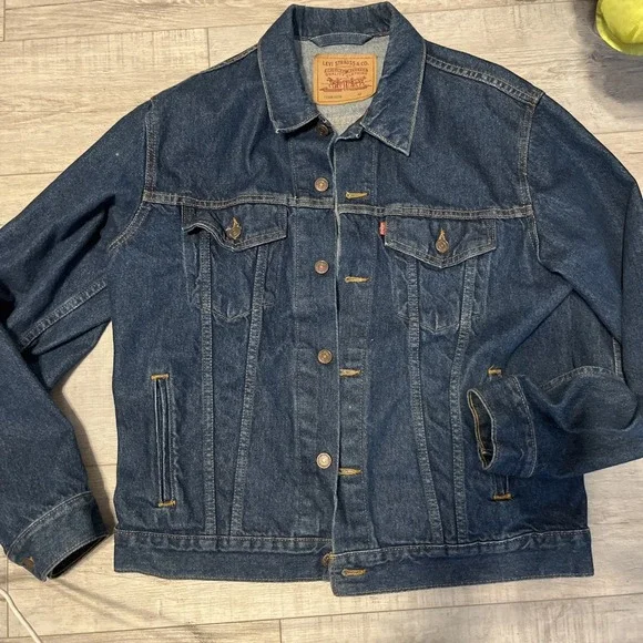 Vintage Levi's Jacket‎ Mens 42 Blue Denim Made in USA 80s 90s 70506 0216