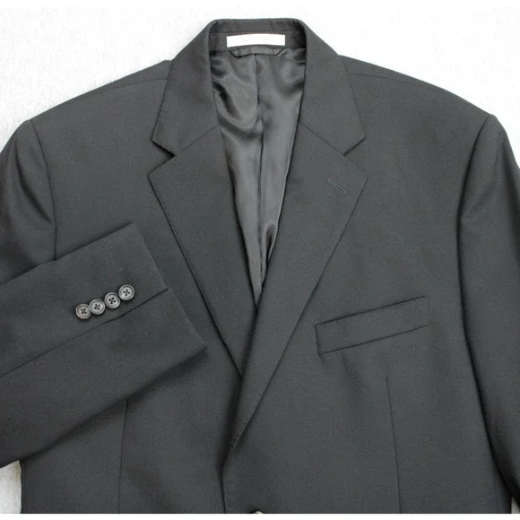 Lauren Ralph Lauren Blazer Mens 40R Black 100% Trim Fit 2-Button Single Breasted