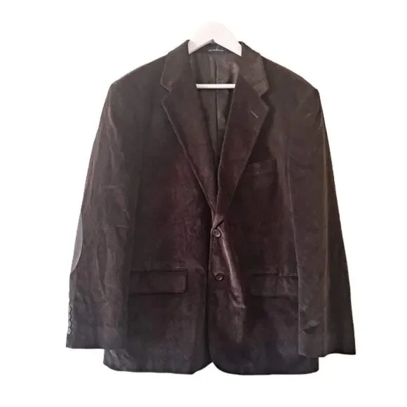 Stafford Brown Corduroy 2-Button Long Sleeve Sports Jacket / Blazer - Size 42S