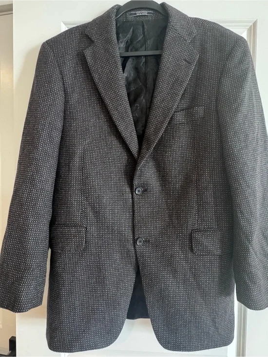 Vintage Arnold Brant Cashmere Mink Brown Sport Coat Blazer Quiet Luxury 40R