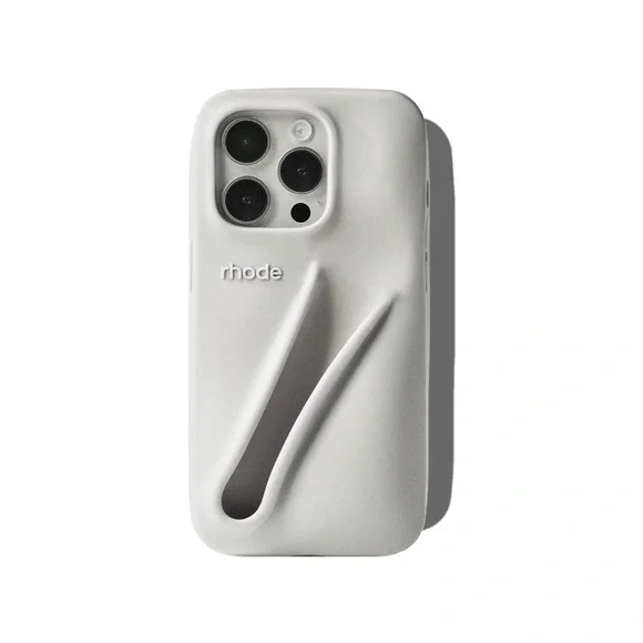 Rhode Grey Lip Phone Case NWT