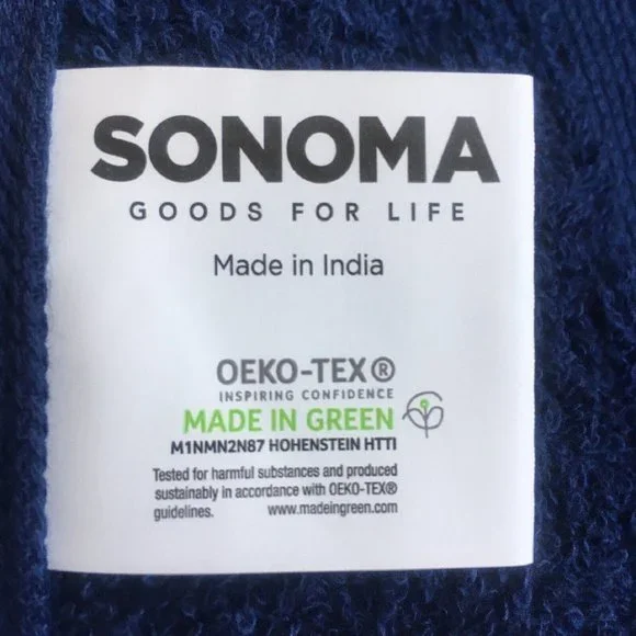 2 brand new NAVY BLUE Sonoma Ultimate 100% Hygro Cotton 16