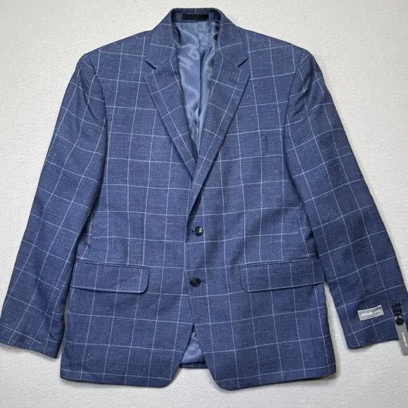 Michael Kors Men's Classic-Fit Sport Coats, denim blue 40S $375
