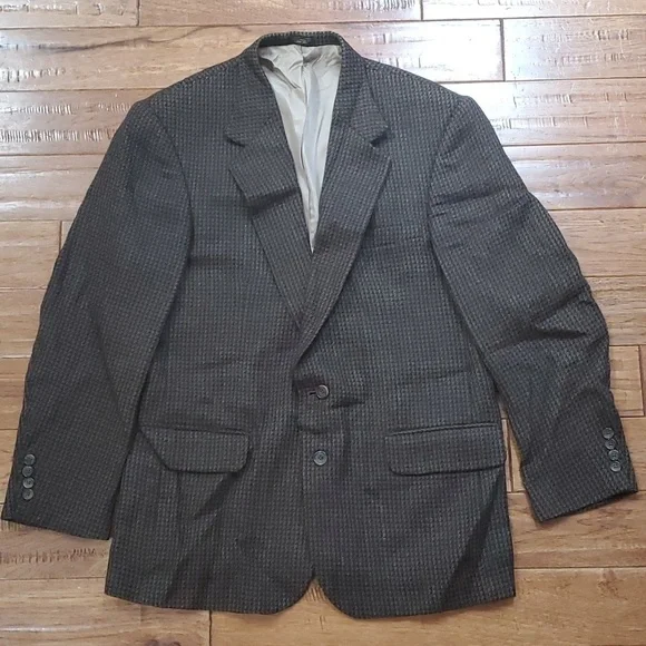 Oscar de la Renta brown tweed blazer