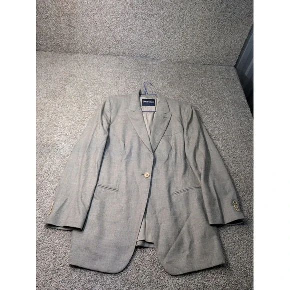 Giorgio Armani‎ Classico Grey Cashmere Blend Blazer Made in Italy Size 48 Mens