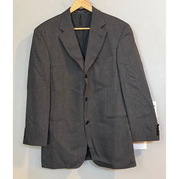 HUGO BOSS Wool Blend Suit Jacket Blazer Made‎ in USA Size 38R