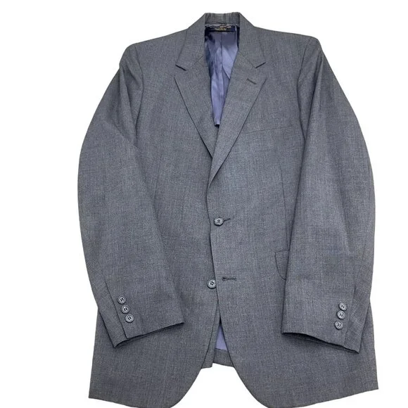 Brooks Brothers 346 Blazer Men 40 Gray‎ Classic Career Suit Jacket Union USA VTG