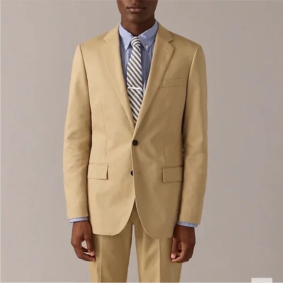 J. Crew Khaki Cotton Ludlow Jacket Sport Coat