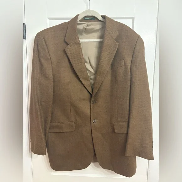 Lauren Ralph‎ Lauren 100% Lambswool Houndstooth Blazer Sport Coat
