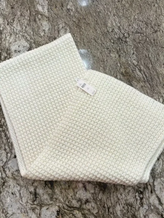 NWT By Anthropologie Knit Scarf Ivory