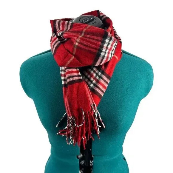 Croft & Barrow Red plaid scarf