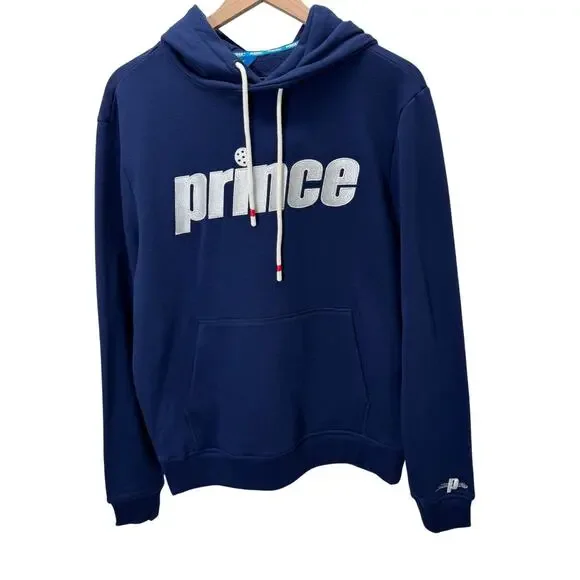 Mens Navy Prince‎ Pickleball Hoodie Sweatshirt Pullover Size Small