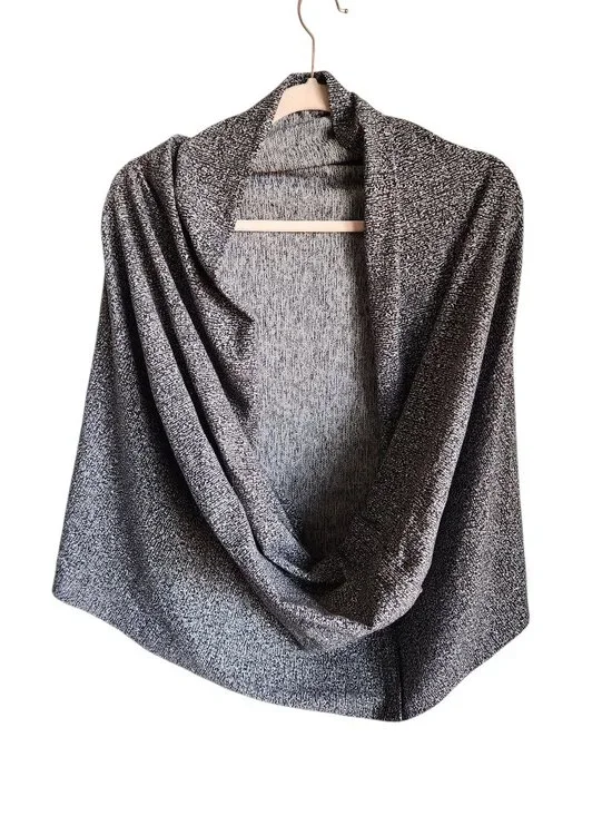 Lululemon Vinyasa Scarf Black Gray Grey Customizable Snap Yoga Convertible