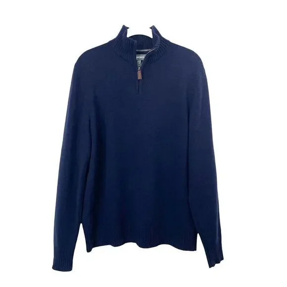 Bonobos 100% lamb‎ wool  turtleneck sweater Sz M standard fit navy blue