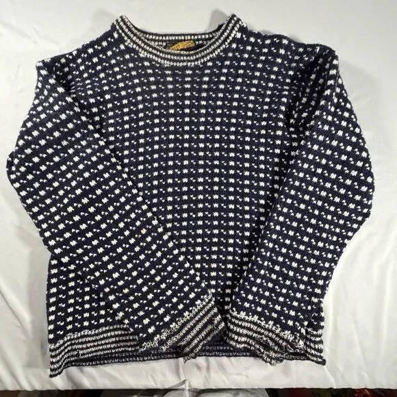 DEVOLD Norway Nordic Crew Neck Chunky Wool Jumper Sweater Men Size XL/54