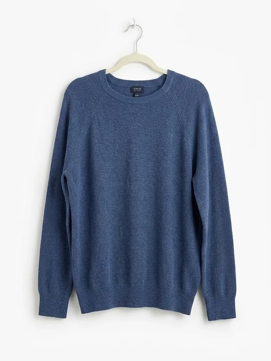 J. Crew Men's Navy Crewneck Sweater