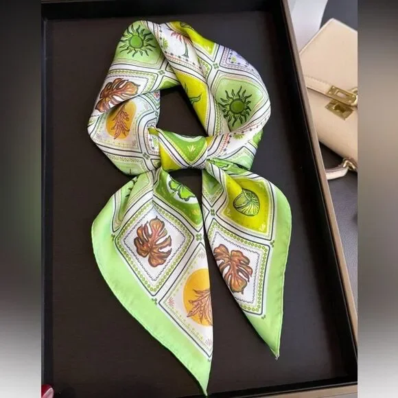 Lime Green scarf N1383