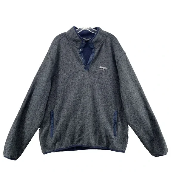 Eddie Bauer Sweater Men's XL 1/4 Button Outdoor Gorpcore Preppy Performance Tech