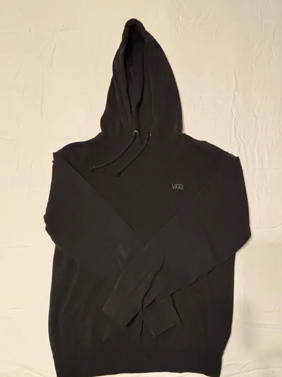 Vans Black Hooded Pullover with Subtle Logo