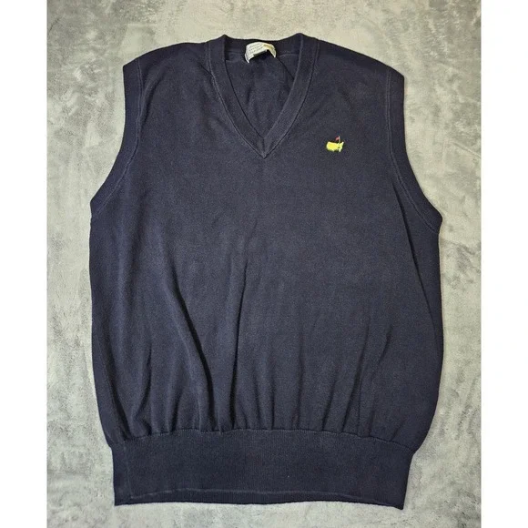 Vintage Slazenger Golf Sweater Vest Augusta National Golf Shop Men's Large