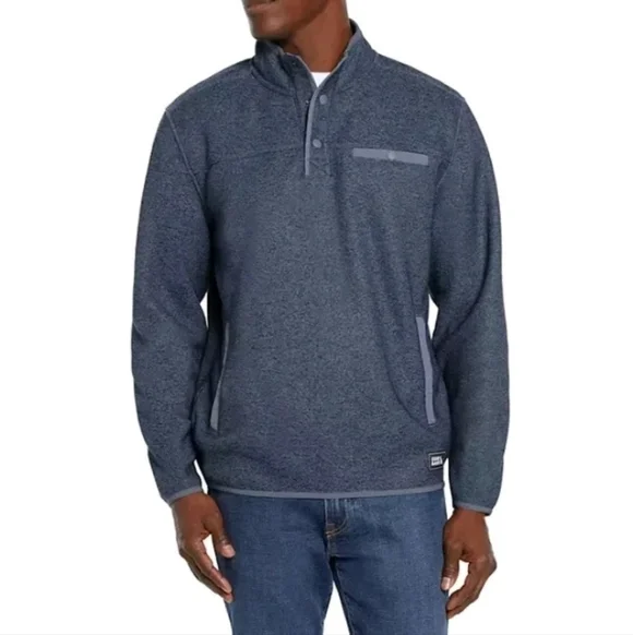 Eddie Bauer Men's Sweater Fleece  H. Lt Harbor Blue