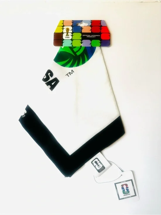 FIFA Official Canada Mexico USA White & Black Scarf/Bandana