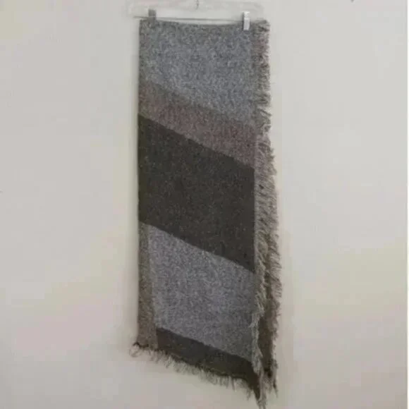 2 Chic Cozy Sweater Blanket Scarf Wrap with Fringe