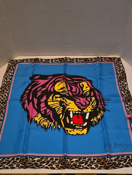 Betsey Johnson Scarf with Tiger Print