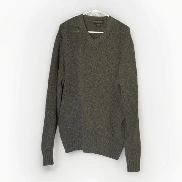 Steve & Barry's Wool V-Neck‎ Sweater  XXL Classic Preppy Academic Heritage Dad