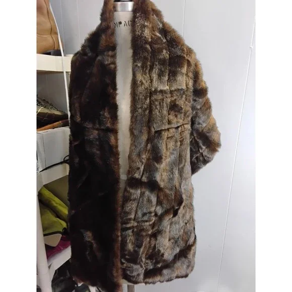 Valerie Stevens faux fur mink wrap Shawl