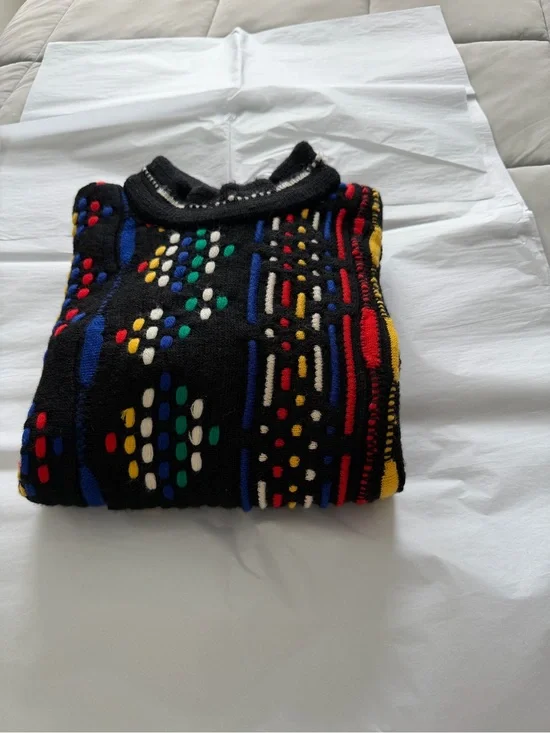 🔥 Vintage Authentic COOGI Australia Pure New Wool 3D Knit Sweater (Medium)