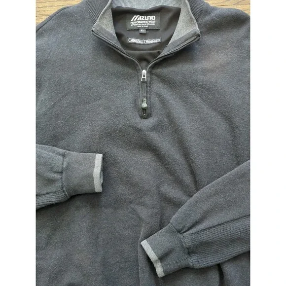 Mizuno Performance Wear WindLite 1/4 Zip Mock Neck Windproof Pullover Sz XL Golf