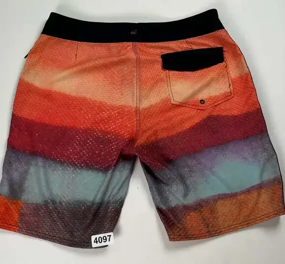Quiksilver Cypher Series 4-Way Stretch Multi-Colored Board Shorts Size 34