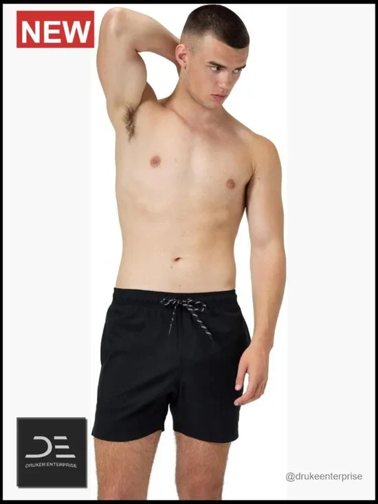 Mid Length Swim Trunks with UPF 50+ and 4Way Stretch