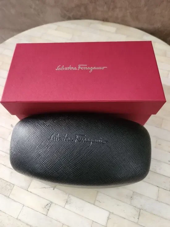 Salvatore Ferragamo eyeglasses or sunglasses case with box EMPTY