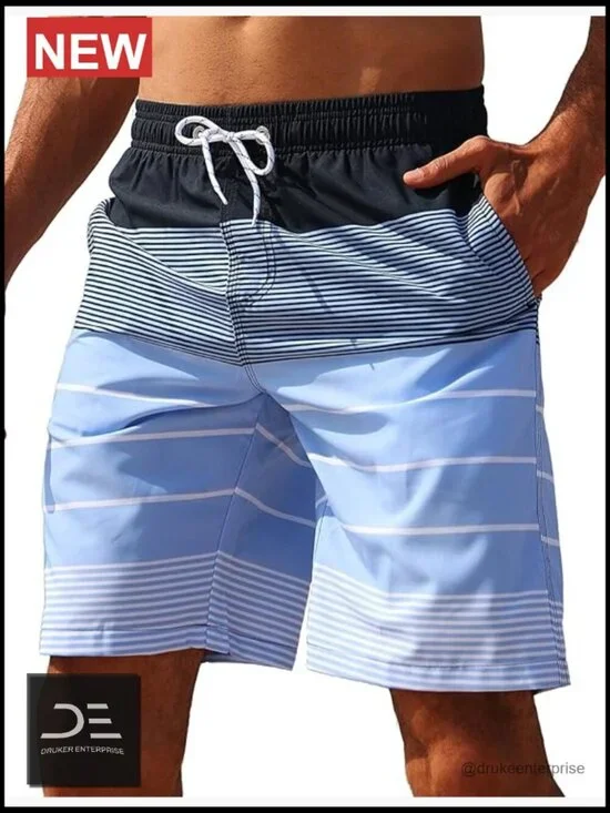 Men's Quick Dry Swim Trunks with Mesh Lining, Board Shorts Beachwear