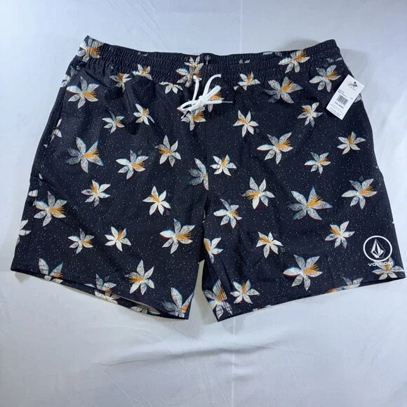 Volcom Manic Swim Trunks‎ Floral Pattern Men’s XXL NWT