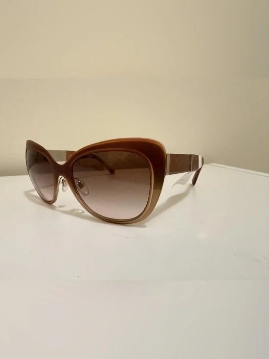 Burberry B 3088 Cat Eye Polarized Sunglasses Brown NWT