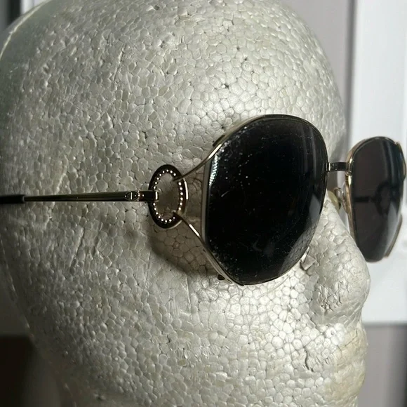 Vintage Christian Dior Eyeglasses Sunglasses Goldtone Frames