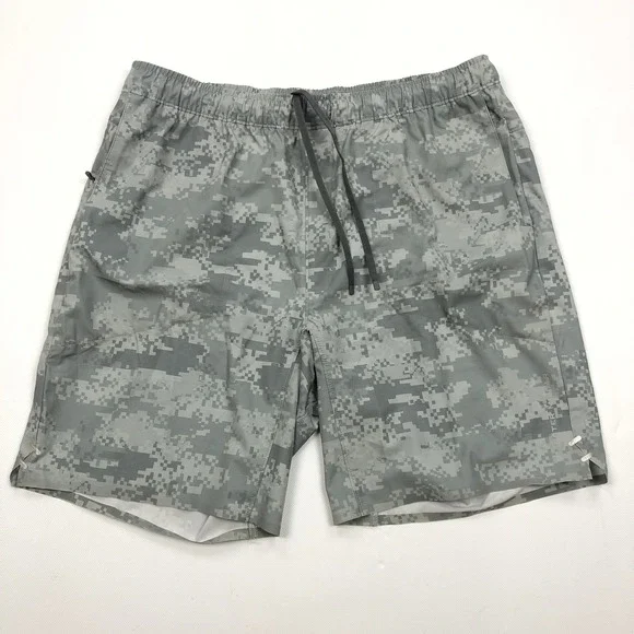 Peter Millar Crown Board Shorts Digital Camo Swim Trunks Grey Mens Large