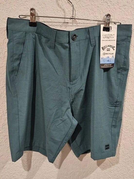 Billabong Comfort Stretch Boardshorts Nwt 33 Mid Length Teal