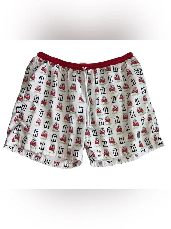 Little Bear Smocks Mens XL UGA Georgia Bulldogs Swim Trunks Bulldog Print