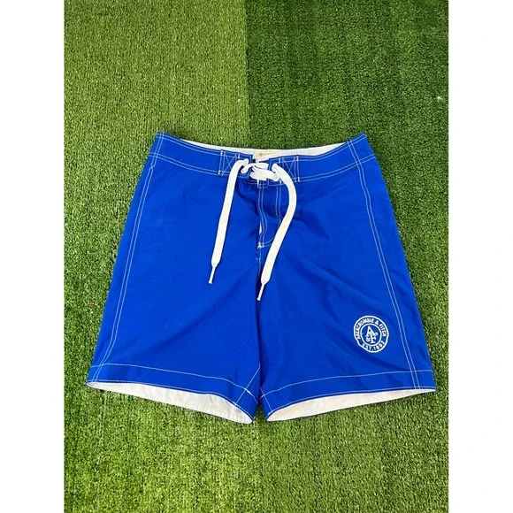Abercrombie & Fitch‎ Mens Blue Board Shorts Swim Trunks Size Large