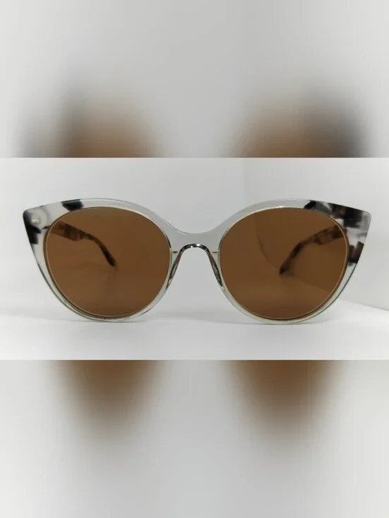 Leilani Frosted Black Tortoiseshell Uplift Effect. Acetate.