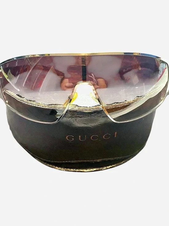 Vintage Y2K Gucci Rimless Shield Sunglasses