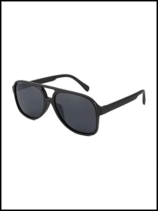 Vintage Retro Plastic Aviator Sunglasses for Women Men Classic Large Squared