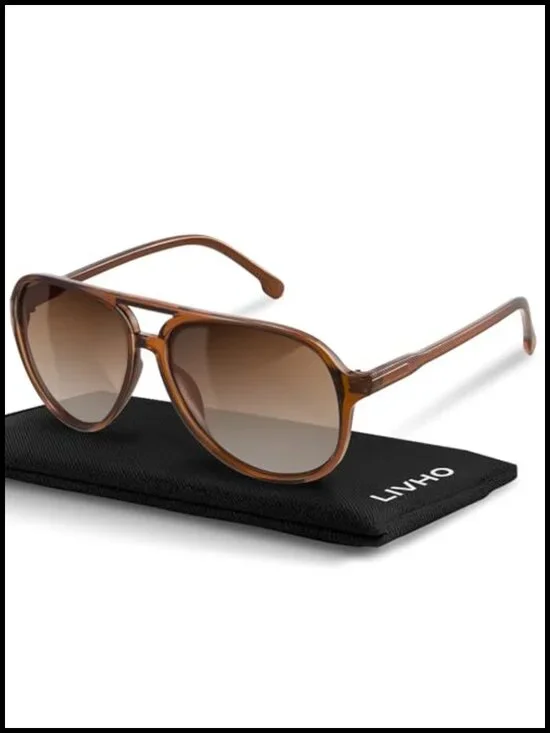 Polarized Aviator Sunglasses Oversized UV Protection Retro Shades