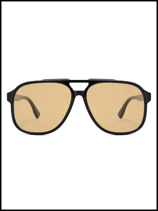 Retro Polarized Square Aviator Sunglasses Oversized UV400 Protection Unisex